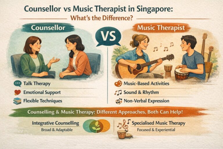 Counsellor vs Music Therapist in Singapore: What’s the Difference?