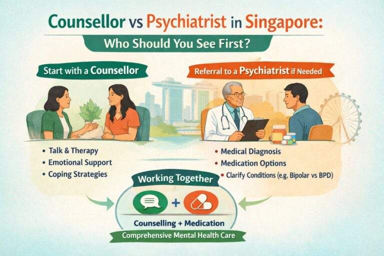 Counsellor vs Psychiatrist in Singapore: Who Should You See First?