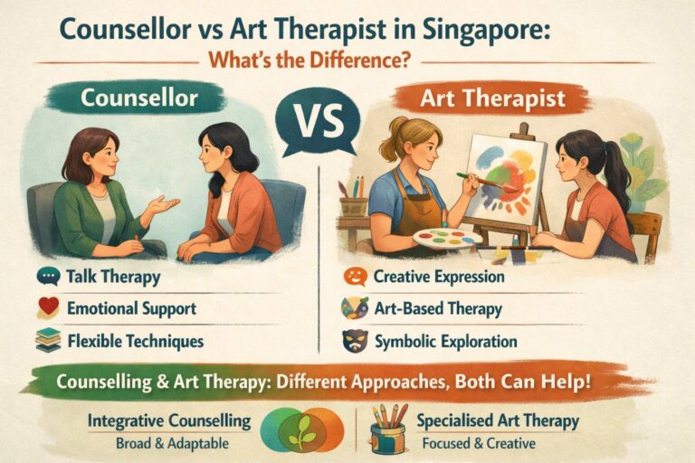 Counsellor vs Art Therapist in Singapore: What’s the Difference?