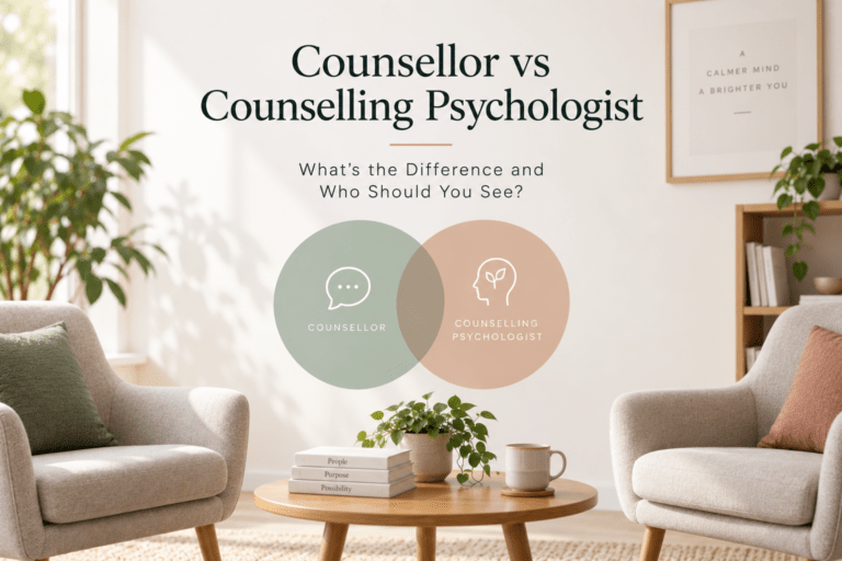 Counsellor vs Counselling Psychologist in Singapore: What’s the Difference and Who Should You See?
